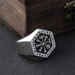 Vegvisir Symbol Runic Ring Rings Viking Warriors