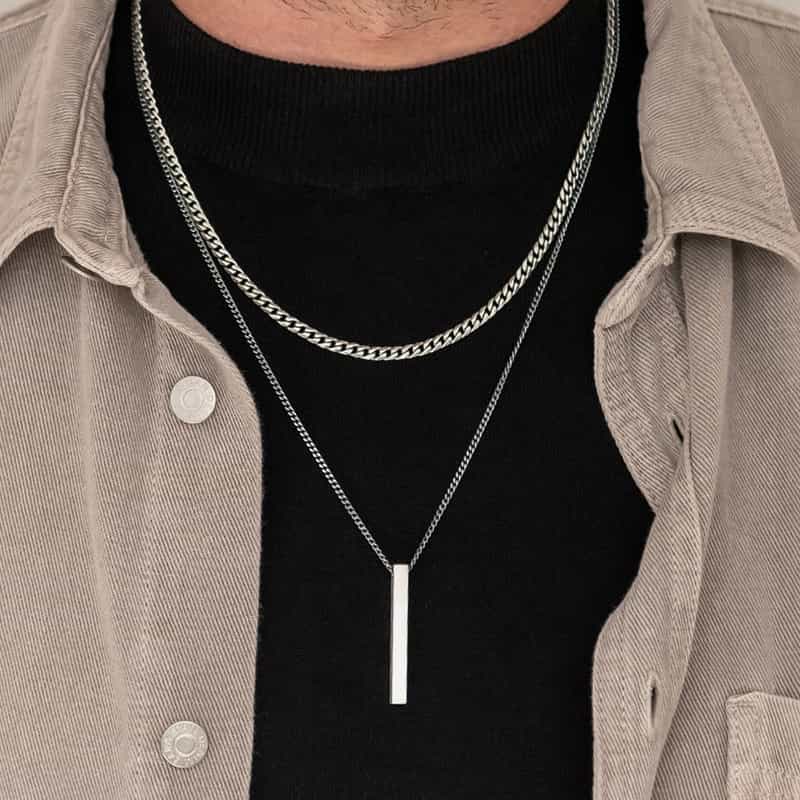 Ursteel Layered Cross Necklace for Men, 18K Gold India | Ubuy