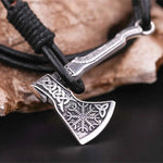 Viking Axe Leather Bracelet Bracelets Viking Warriors