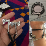 Viking Axe Leather Bracelet Bracelets Viking Warriors