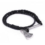 Viking Axe Leather Bracelet Bracelets Viking Warriors