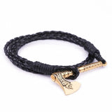 Viking Axe Leather Bracelet Bracelets Viking Warriors