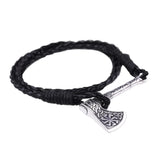 Viking Axe Leather Bracelet Bracelets Viking Warriors