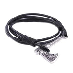 Viking Axe Leather Bracelet Bracelets Viking Warriors