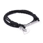 Viking Axe Leather Bracelet Bracelets Viking Warriors