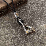 Viking Axe Necklace with Rune Viking Warriors