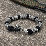 Viking Axe Rune Beads Paracord Bracelet Bracelets Viking Warriors