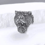 Viking Bear Head Warrior Ring ring Viking Warriors