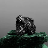 Viking Bear Head Warrior Ring ring Viking Warriors