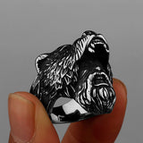 Viking Bear Head Warrior Ring ring Viking Warriors