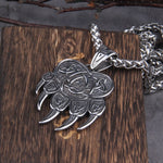 Viking Bear Paw Pendant Necklaces Viking Warriors