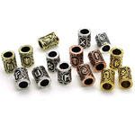 Viking Beard Rings 24 pieces Rune Beads beard rings Viking Warriors