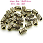 Viking Beard Rings 24 pieces Rune Beads beard rings Viking Warriors