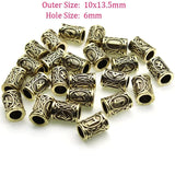 Viking Beard Rings 24 pieces Rune Beads beard rings Viking Warriors