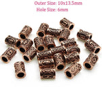 Viking Beard Rings 24 pieces Rune Beads beard rings Viking Warriors