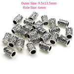 Viking Beard Rings 24 pieces Rune Beads beard rings Viking Warriors