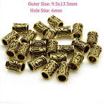 Viking Beard Rings 24 pieces Rune Beads beard rings Viking Warriors