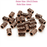 Viking Beard Rings 24 pieces Rune Beads beard rings Viking Warriors