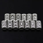 Viking Beard Rings 24 pieces Rune Beads beard rings Viking Warriors