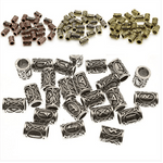 Viking Beard Rings 24 pieces Rune Beads beard rings Viking Warriors