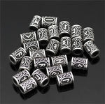 Viking Beard Rings 24 pieces Rune Beads beard rings Viking Warriors