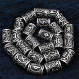 Viking Beard Rings 24 pieces Rune Beads beard rings Viking Warriors