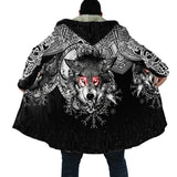 Viking Cloak with Hood - Warm Winter Nordic Hooded Coat for Men Coats & Jackets Viking Warriors