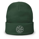 Viking Compass Embroidered Beanie Hats Viking Warriors