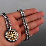 Viking Compass Hollow Necklace Necklaces Viking Warriors