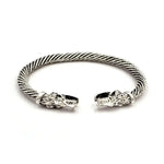 Viking Double Wolf Head Bracelet Bracelets Viking Warriors