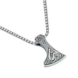 Viking Dragon Bearded Axe Necklace Necklaces Viking Warriors