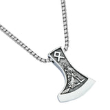 Viking Dragon Bearded Axe Necklace Necklaces Viking Warriors