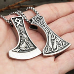 Viking Dragon Bearded Axe Necklace Necklaces Viking Warriors