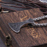 Viking Dragon Bearded Axe Necklace Necklaces Viking Warriors