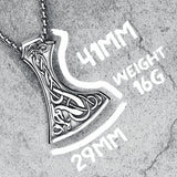 Viking Dragon Bearded Axe Necklace Necklaces Viking Warriors