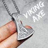 Viking Dragon Bearded Axe Necklace Necklaces Viking Warriors