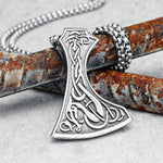 Viking Dragon Bearded Axe Necklace Necklaces Viking Warriors