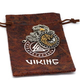Viking Fenrir Wolf Necklace wit Runes Necklaces Viking Warriors