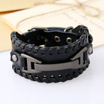 Viking Leather Wristband Wristbands Viking Warriors