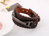 Viking Leather Wristband Wristbands Viking Warriors