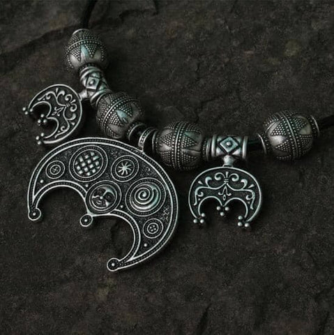Viking Lunula Moon Symbol Necklace Viking Warriors