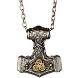 Viking Mjolnir Sterling Silver Hammer Necklace necklace Viking Warriors