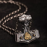 Viking Mjolnir Sterling Silver Hammer Necklace necklace Viking Warriors