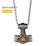 Viking Mjolnir Sterling Silver Hammer Necklace necklace Viking Warriors