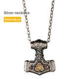 Viking Mjolnir Sterling Silver Hammer Necklace necklace Viking Warriors