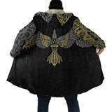 Viking Ravens Hooded Coat Hooded Cloak Viking Warriors