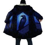 Viking Ravens Hooded Coat Hooded Cloak Viking Warriors