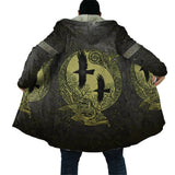 Viking Ravens Hooded Coat Hooded Cloak Viking Warriors