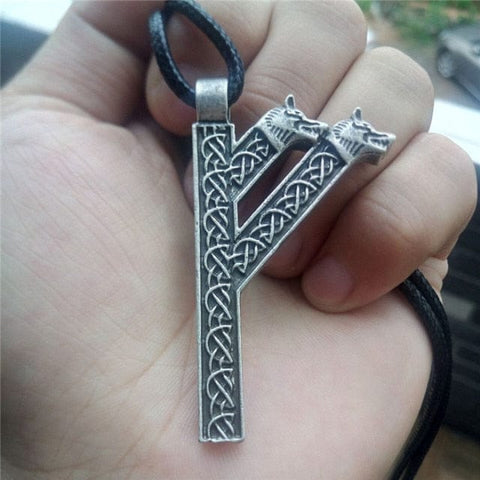 Viking Rune Fehu Pendant Necklace Charms & Pendants Viking Warriors