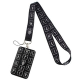 Viking Runes Keychain Lanyard Badge ID Lanyards Viking Warriors